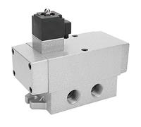 Cocoarm Válvula Solenoide G3 de 4 Pulgadas Aleación de Aluminio K25DH 20 Válvula de Control Eléctrica 2 Posiciones Respuesta Rápida de 5 Vías 0.12s 23 a 122F para Equipos de Maquinaria Industrial