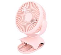 Cocoarm Ventilador de Pinza, Ajustable 360 Grados, Cuatro Velocidades | Refrigeración de escritorio para espacios de trabajo y mesas de noche, batería de 3600 mAh, flujo de aire silencioso de 15