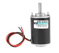 Cocoarm XD 3420 Motor DC 12V 24V 30W, Devanados de Estator de Alambre de Cobre con Rodamientos de Bolas, Alta Velocidad 3500 7000 RPM con Control CW CCW para Máquina de Algodón de Azúcar, (12V3000rpm)