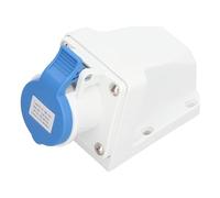 Cocoarm Zócalo Industrial, Enchufe de Cable de Alimentación Eléctrica ABS Impermeable IP44, Diseño 16A 2P+E para Entornos Industriales Hostiles