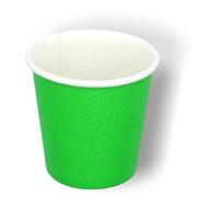 Cocobanana Vasos de Papel 75ml - Contenedores de Bebidas Desechables y Reciclables - Cartón Alimentario Sin Gusto ni Olor - Pequeño para Café Caliente y Frío, Té, Espresso - [Verde], [400