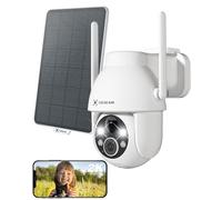 COCOCAM 2K Cámara Vigilancia WiFi Exterior con Panel Solar