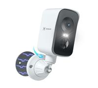 COCOCAM Portátil Magnética 4G Camara Vigilancia Sim Inalámbrico 2K Exterior/Interior para RV/Camping/Viajar,300°P, Batería 10000Ahm, PIR&Detección Humana por IA,IP66, Tarjeta SIM Integrada (SIN WiFi)