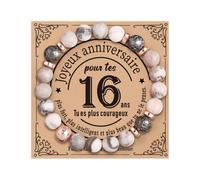 CoCoCherry - Pulsera para niña de 16 años, regalo de niña de 16 años, regalo de cumpleaños para mujer de 16 años, pulsera personalizada, regalo de cumpleaños para mujer, regalo de Navidad para mujer.,