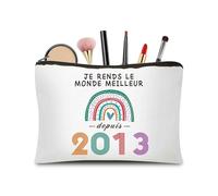 CoCoCherry - Regalo de cumpleaños para mujer de 12 años, regalo de 12 años, cumpleaños, niña, estuche de maquillaje, regalo personalizado para mujer de 12 años, 2013, 2013