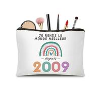 CoCoCherry - Regalo de cumpleaños para mujer de 16 años, regalo de 18 años, cumpleaños, niña, estuche de maquillaje, regalo personalizado para mujer de 16 años, 2009, 2009