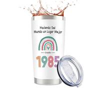 CoCoCherry Regalos Mujer 40 Años - Regalos 40 Cumpleaños Mujer Taza De Arcoíris Para, Este es un Regalo para Madres, Hermanas, Amigos y Seres Queridos en el Año 1985