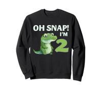 Cocodrilo 2º cumpleaños Reptil Fiesta Humor niños Oh Snap Sudadera
