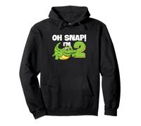 Cocodrilo 2º cumpleaños Reptil Fiesta Humor niños Oh Snap Sudadera con Capucha