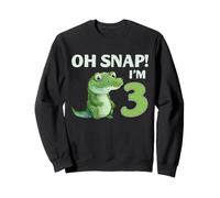 Cocodrilo 3er cumpleaños Reptil Fiesta Humor niños Oh Snap Sudadera