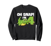 Cocodrilo 4º cumpleaños Reptil Fiesta Humor niños Oh Snap Sudadera