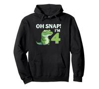 Cocodrilo 4º cumpleaños Reptil Fiesta Humor niños Oh Snap Sudadera con Capucha