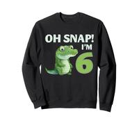 Cocodrilo 6º cumpleaños Reptil Fiesta Humor niños Oh Snap Sudadera