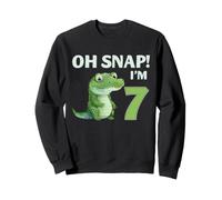 Cocodrilo 7º cumpleaños Reptil Fiesta Humor niños Oh Snap Sudadera