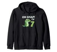 Cocodrilo 7º cumpleaños Reptil Fiesta Humor niños Oh Snap Sudadera con Capucha