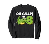 Cocodrilo 8º cumpleaños Reptil Fiesta Humor niños Oh Snap Sudadera