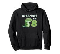 Cocodrilo 8º cumpleaños Reptil Fiesta Humor niños Oh Snap Sudadera con Capucha