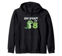 Cocodrilo 8º cumpleaños Reptil Fiesta Humor niños Oh Snap Sudadera con Capucha