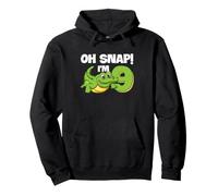 Cocodrilo 9º cumpleaños Reptil Fiesta Humor niños Oh Snap Sudadera con Capucha