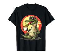 Cocodrilo Comiendo Fideos Ramen cocodrilo Ramen Bowl Obra de Arte Camiseta