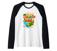 Cocodrilo de la Escuela de Profesores Es un Gran día para ser un caimán Camiseta Manga Raglan