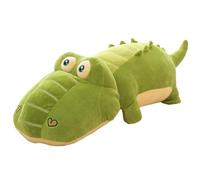 Cocodrilo De Peluche, Suave Peluche De Animal Almohada Abrazable De Caimán Verde For Relajación Y Alivio Infantil(80cm/31.5in)