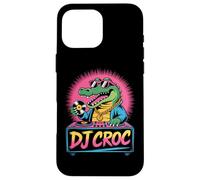 Cocodrilo Dj Con Amor A La Música Para Eventos Carcasa para iPhone 16 Pro Max