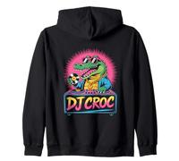 Cocodrilo Dj Con Amor A La Música Para Eventos Sudadera con Capucha