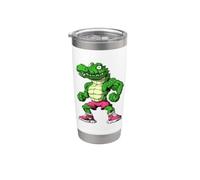Cocodrilo Fitness/Entrenador de cocodrilo Vaso térmico de acero inoxidable de doble pared