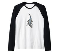 Cocodrilo Fresco - Reptil Realista del pantano de cocodrilo Camiseta Manga Raglan