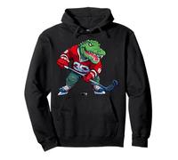 Cocodrilo jugador de hockey Sudadera con Capucha