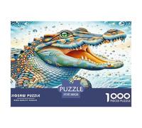 Cocodrilo Misericordioso Puzzle De 1000 Pièces Pour Adultes Et Enfants À Partir De 12 ANS Jeu De Patience Et De Réflexion Divertissement Créatif Cadeau Classiques Décoration De La Maison 38x26cm/1000