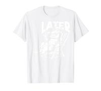 Cocodrilo - Nos vemos más Tarde Verano o Vacaciones - Cocodrilo Camiseta gráfica económica, Hombre, Blanco, XL