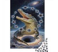 cocodrilo Puzzles Imposible,desafío para Adultos Estrellas Agujero Negro Entretenimiento Creativo 1000 Piezas Obra De Arte De Juego De para Adultos Y Niños A Partir De 12 Años 1000pcs (75x50cm)