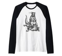 Cocodrilo Rey de Las Sombras Camiseta Manga Raglan