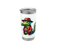 Cocodrilo Ruso En Ruso Cocodrilos Ruso Vaso térmico de acero inoxidable de doble pared