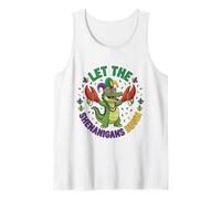 Cocodrilos cocodrilo Mardi Gras dejó Que comiencen Las travesuras Camiseta sin Mangas