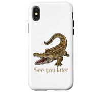 Cocodrilos Gracioso hasta Luego Cocodrilo Carcasa para iPhone X/XS
