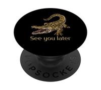 Cocodrilos Gracioso hasta Luego Cocodrilo PopSockets PopGrip Adhesivo
