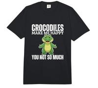 Cocodrilos Make Me Happy You Not So Much Funny Cocodrilo Comfort Colors Adult Heavyweight T-Shirt