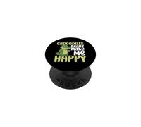 Cocodrilos Make Me Happy You Not So Much Funny Cocodrilo PopSockets PopGrip Adhesivo