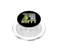 Cocodrilos Make Me Happy You Not So Much Funny Cocodrilo PopSockets PopGrip para MagSafe