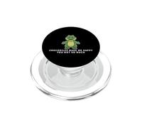 Cocodrilos Make Me Happy You Not So Much Funny Cocodrilo PopSockets PopGrip para MagSafe