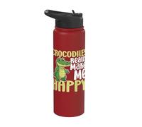 Cocodrilos Make Me Happy You Not So Much Funny Cocodrilo Stainless Steel Insulated Water Bottle