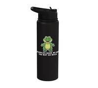 Cocodrilos Make Me Happy You Not So Much Funny Cocodrilo Stainless Steel Insulated Water Bottle