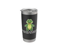 Cocodrilos Make Me Happy You Not So Much Funny Cocodrilo Vaso térmico de acero inoxidable de doble pared