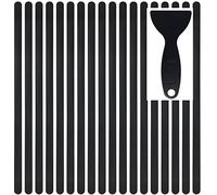 cocofy Cinta Antideslizante para Escaleras, Negro, XXL (75x3 cm) - Cintas Antideslizantes para Escaleras - Cinta Antideslizante Escaleras Interiores - 18 Unidades