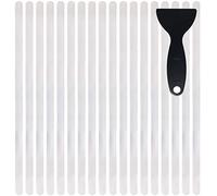 cocofy Cinta Antideslizante para Escaleras, Transparente, XXL (75x3 cm) - Cintas Antideslizantes para Escaleras - Cinta Antideslizante Escaleras Interiores - 18 Unidades