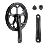 COCOLUMEN 46T - Juego de bielas de aleación de Aluminio de 165mm, Plato de Acero, Doble Protector de Cadena para Bicicleta eléctrica de una Sola Velocidad y 6/7/8 velocidades, Bicicleta de