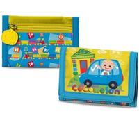 Cocomelon - Cartera de tres pliegues con compartimento con cremallera